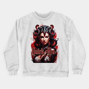 Cursed Beauty: The Red Medusa Crewneck Sweatshirt